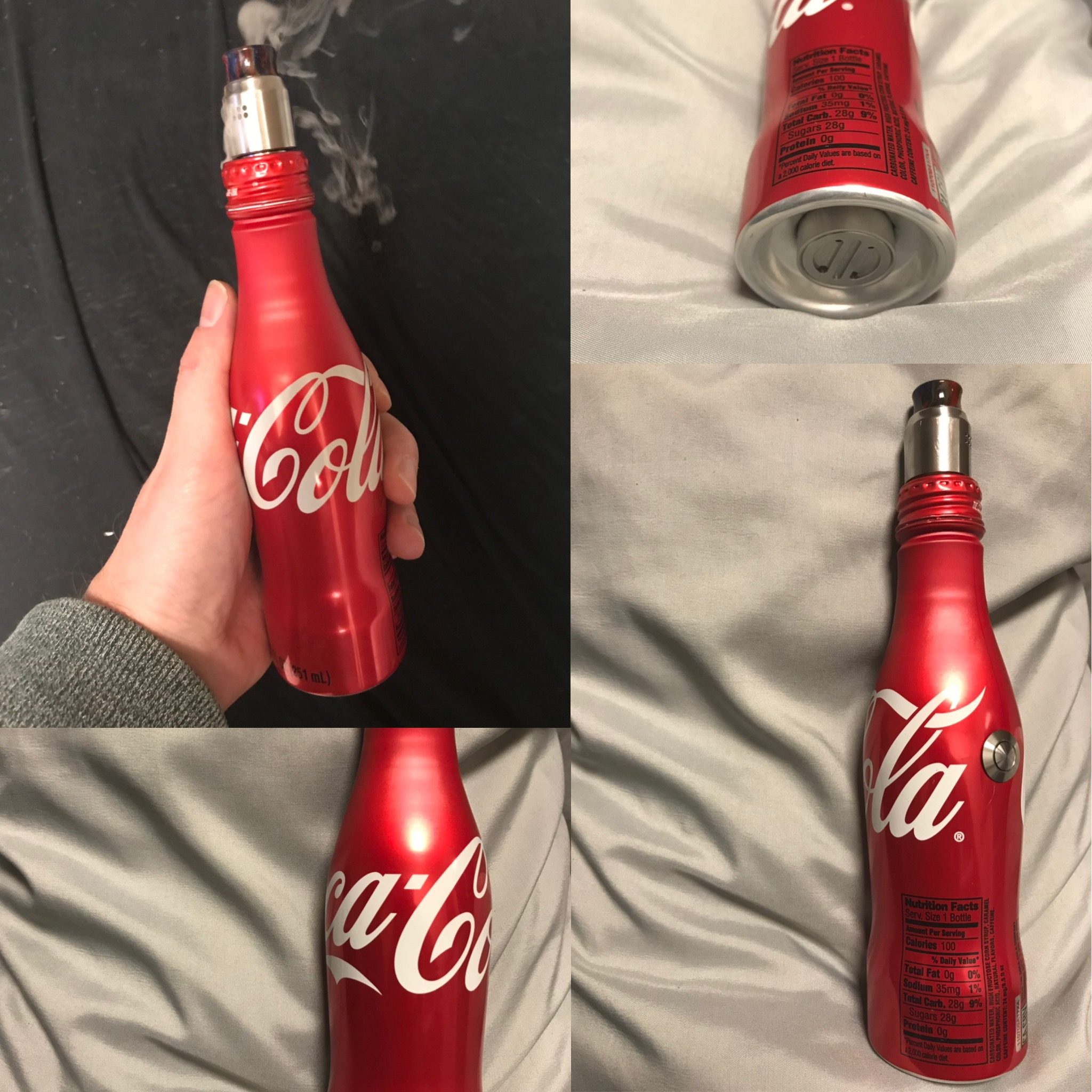 Die Coca Cola Alu Flasche als 21700 Tube Mod